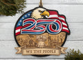 America 250th Anniversary Layered Laser Cut Sign