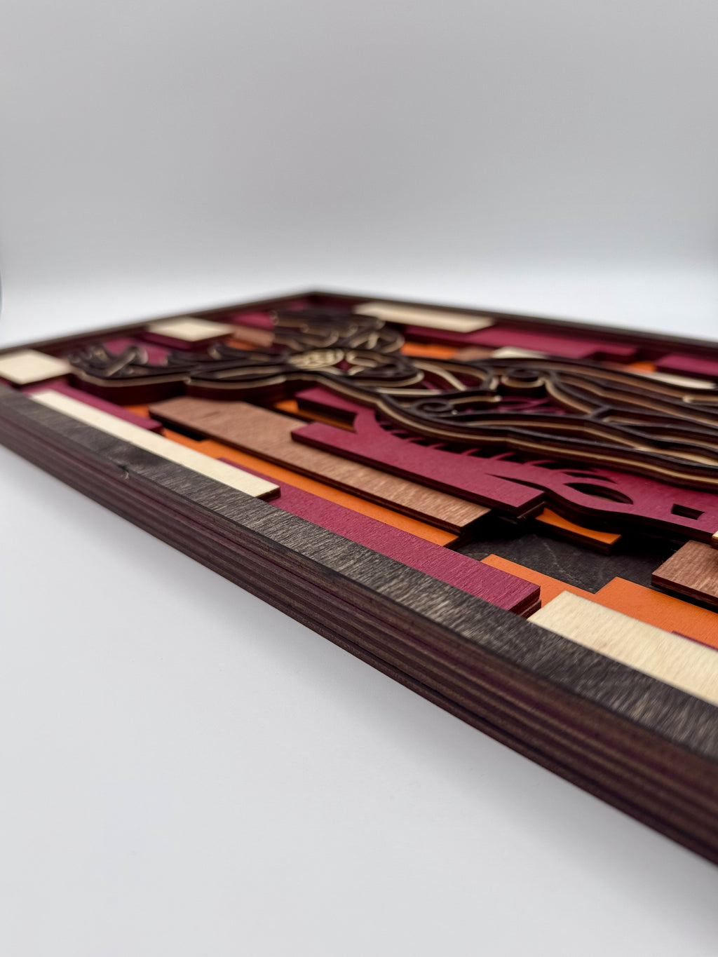 Layered Buck Wood Wall Art