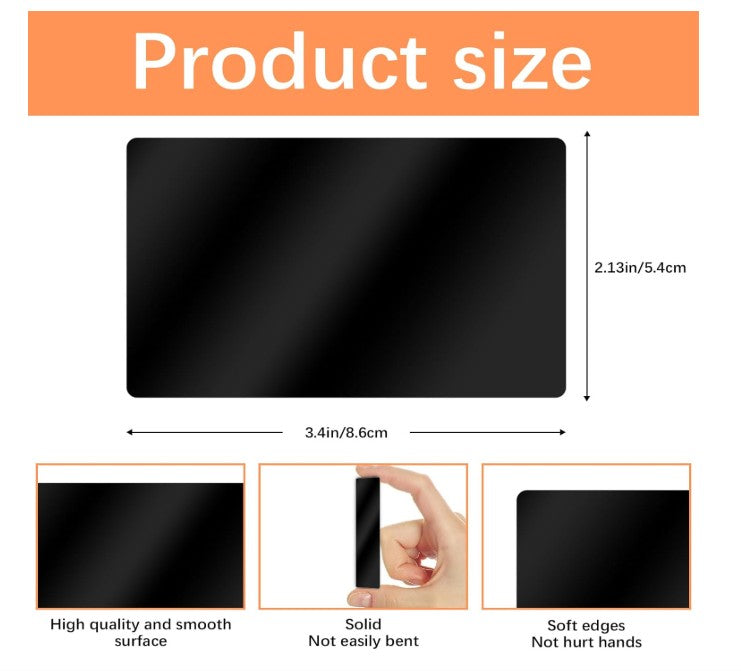 Custom Laser Engraved Aluminum Business Cards