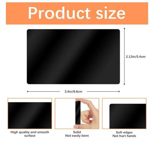 Custom Laser Engraved Aluminum Business Cards