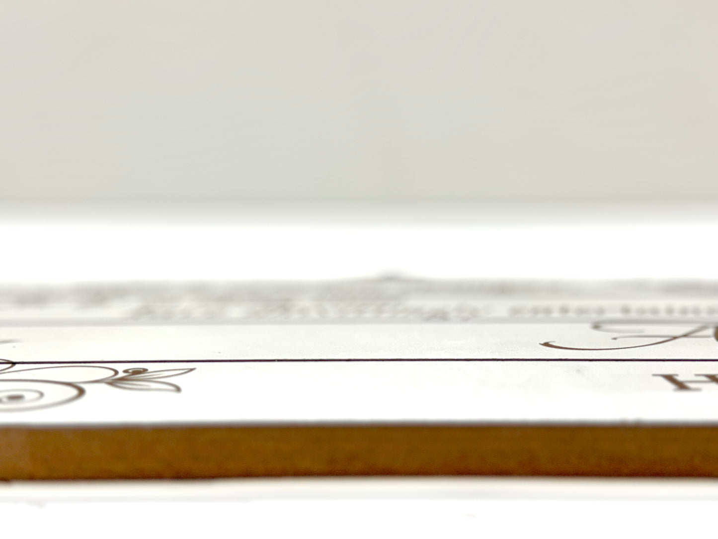 Custom White Plank Wood Wall Decor