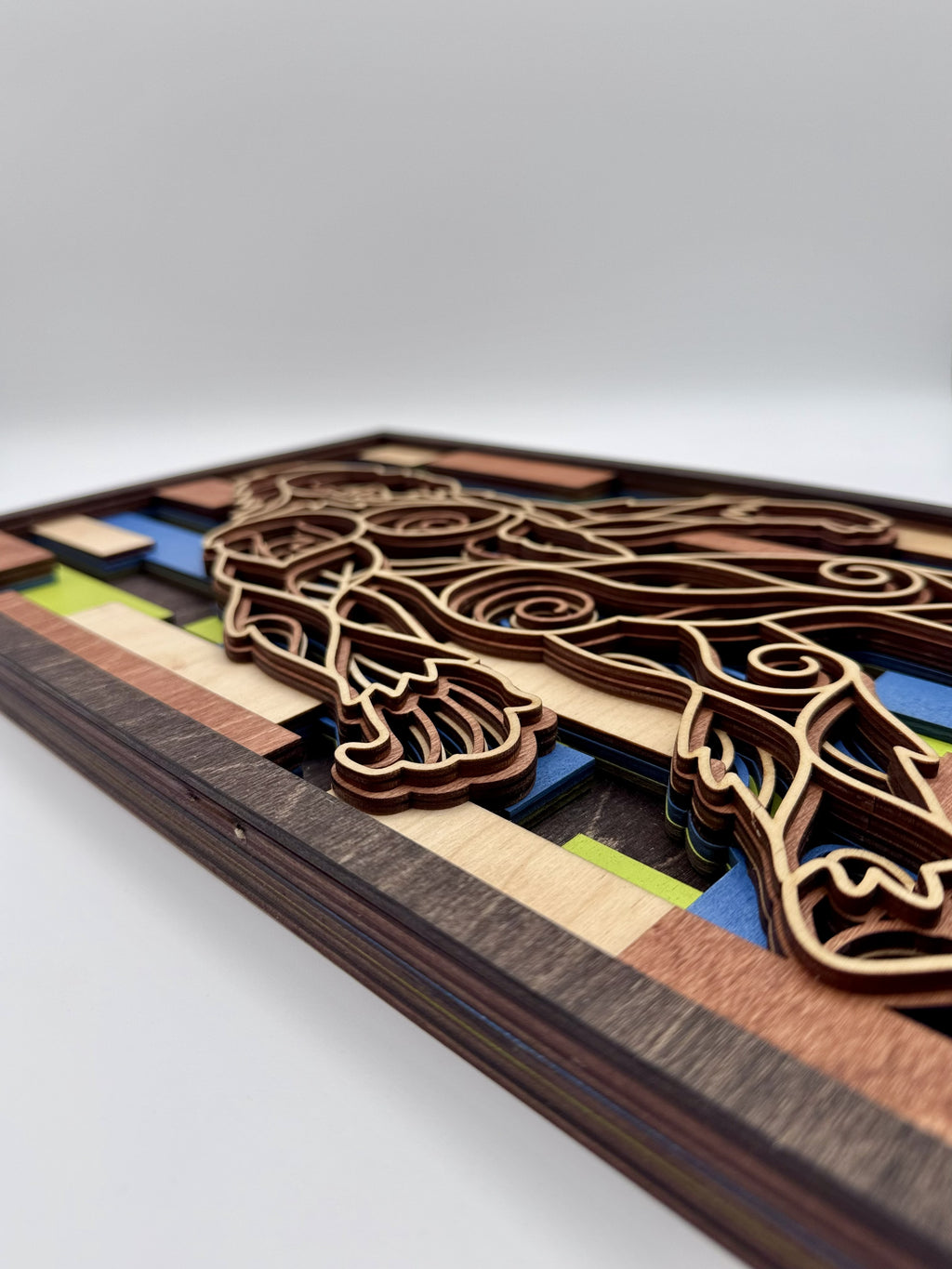 Layered Sasquatch Wood Wall Art