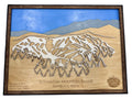 Schweitzer Mountain Ski Trails 3D Wood Map