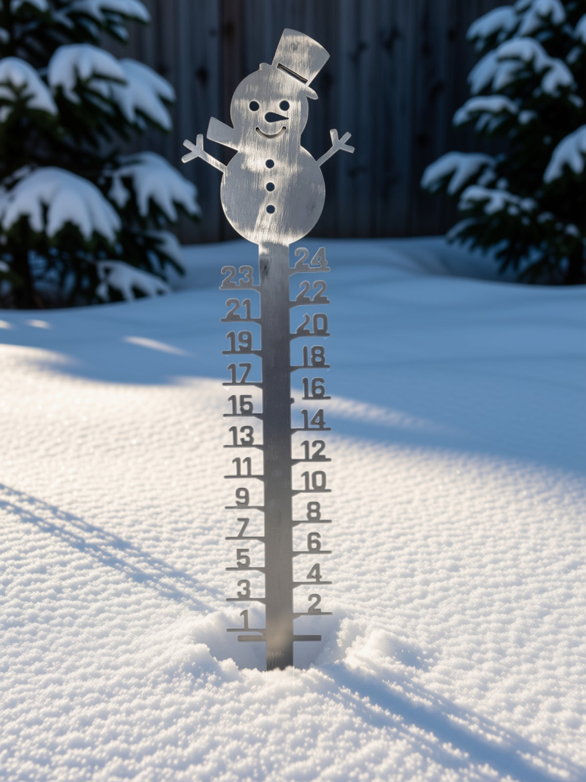 Snowman Snow Gauge